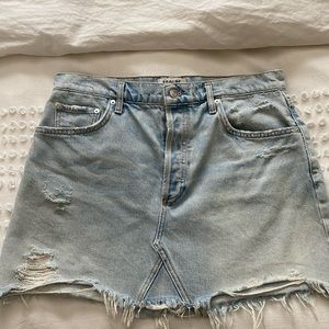 Agolde denim jean skirt, size 31